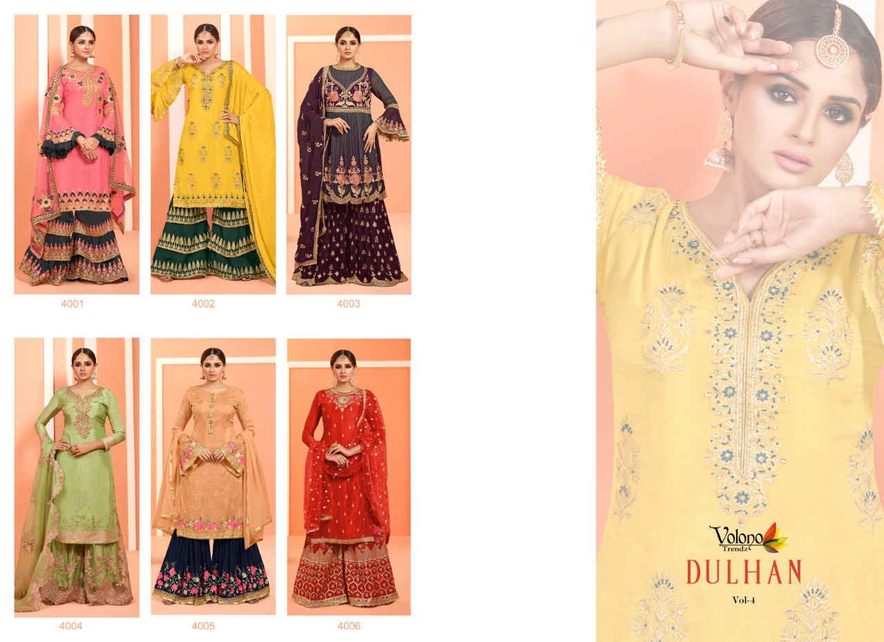 Volono trendz dulhan vol-4 full stitched Salwar suits in factory prices