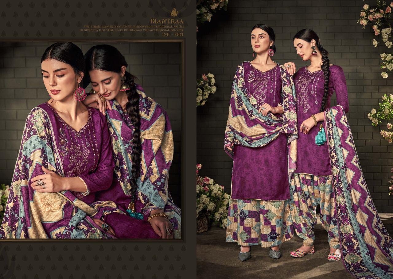 Zulfat Designer suits mantraa beautifully designed Embroidered work dress material in wholesale