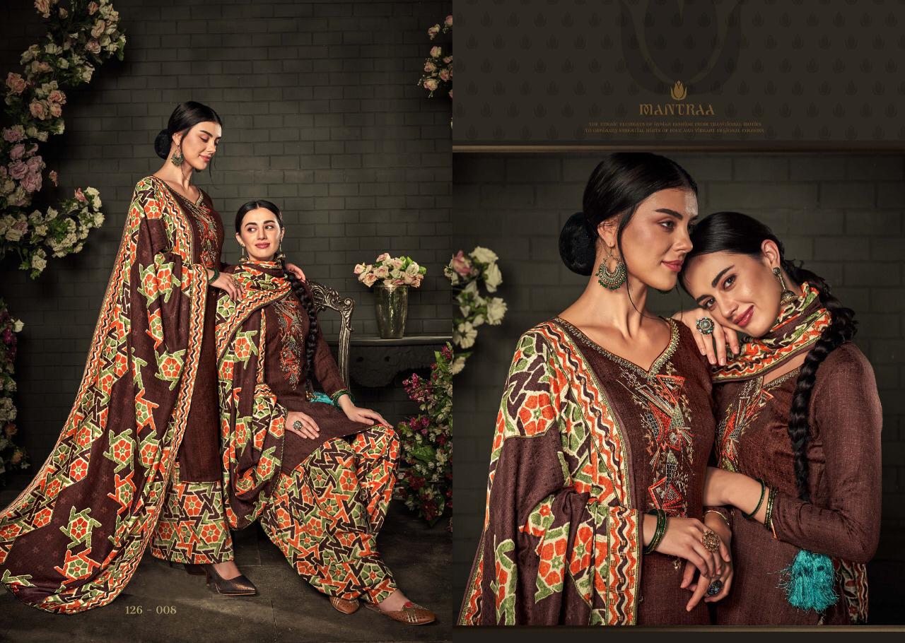 Zulfat Designer suits mantraa beautifully designed Embroidered work dress material in wholesale