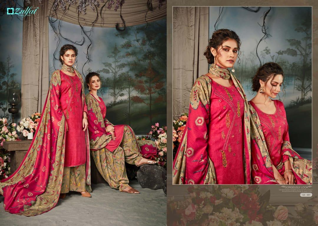 Zulfat Designer suits sohni beautiful collection of Salwar suits in wholesale prices