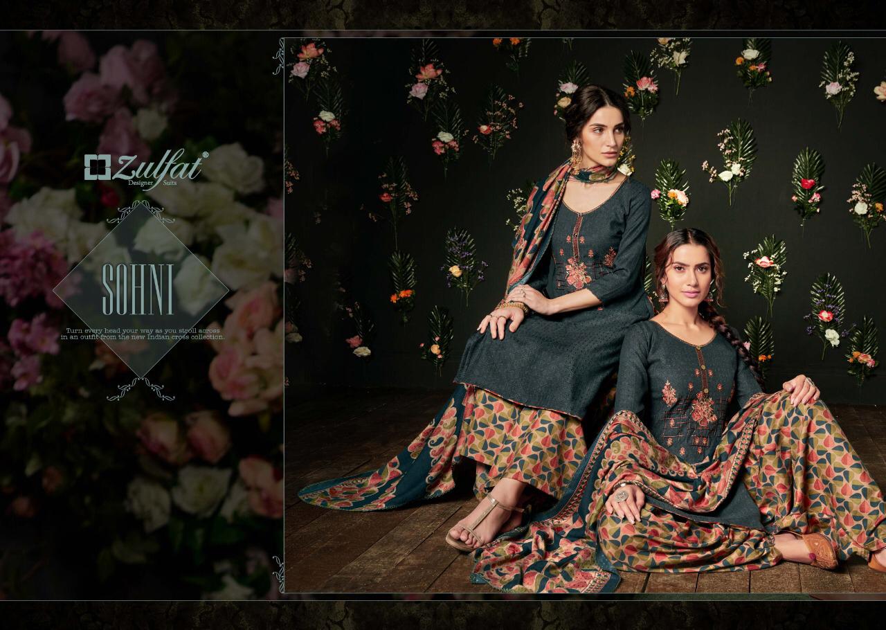 Zulfat Designer suits sohni vol-2 astonishing style beautifully designed Salwar suits in wholesale
