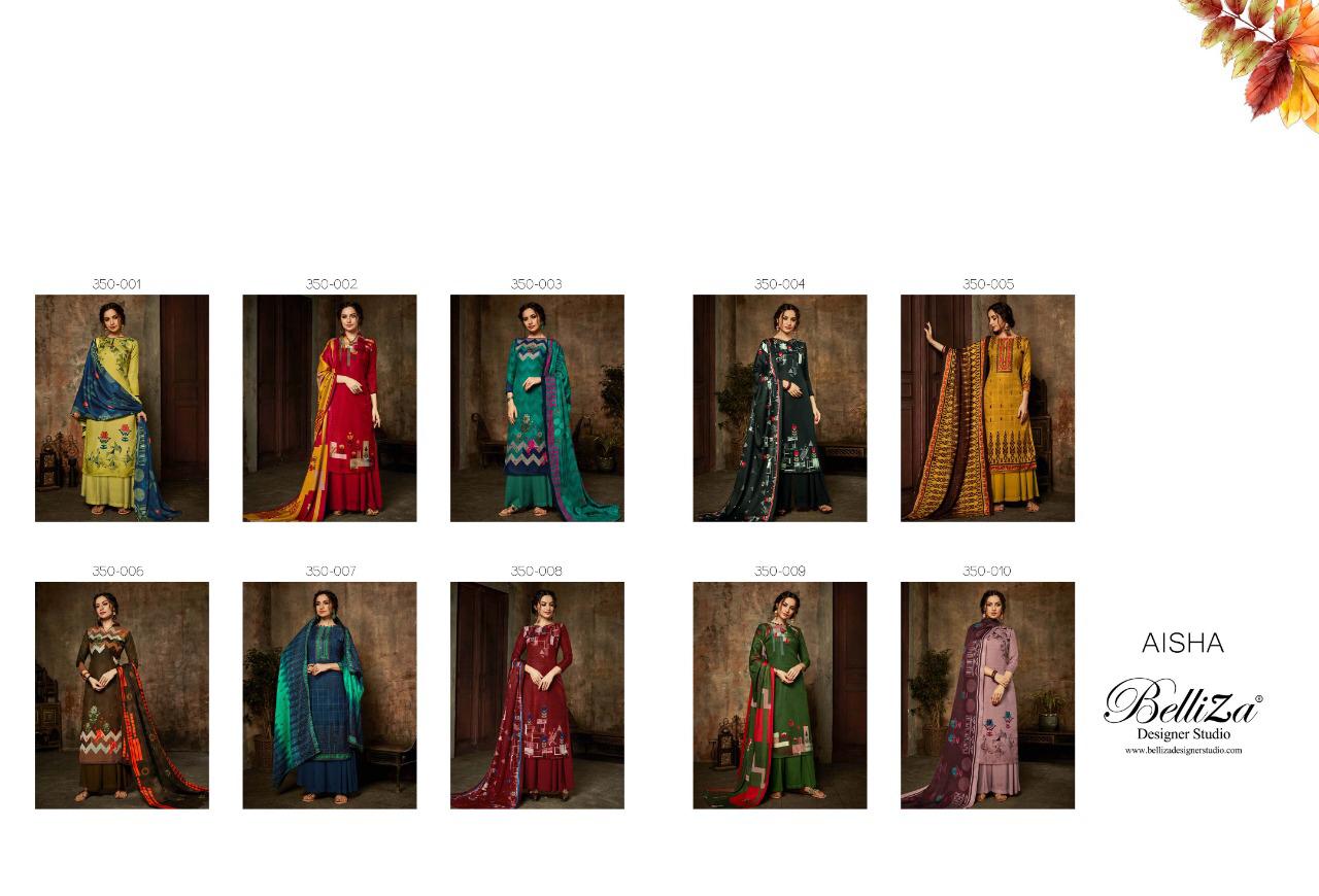 Belliza designer Aisha vol-2 classy catchy look pashmina Salwar suits