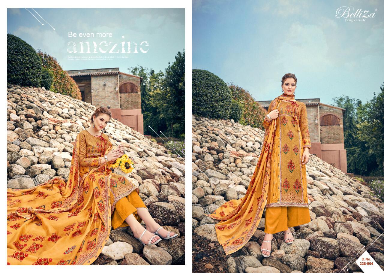 Belliza designer studio masakali pashmina digital printed salwar kameez collection