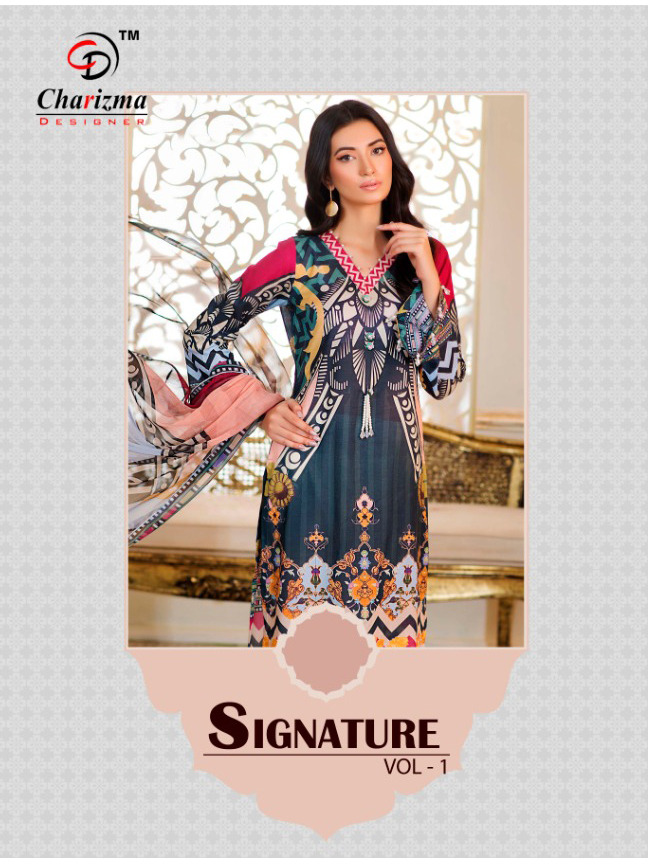Charizma Designer signature vol-2 stunning look beautifully designed Salwar Suits