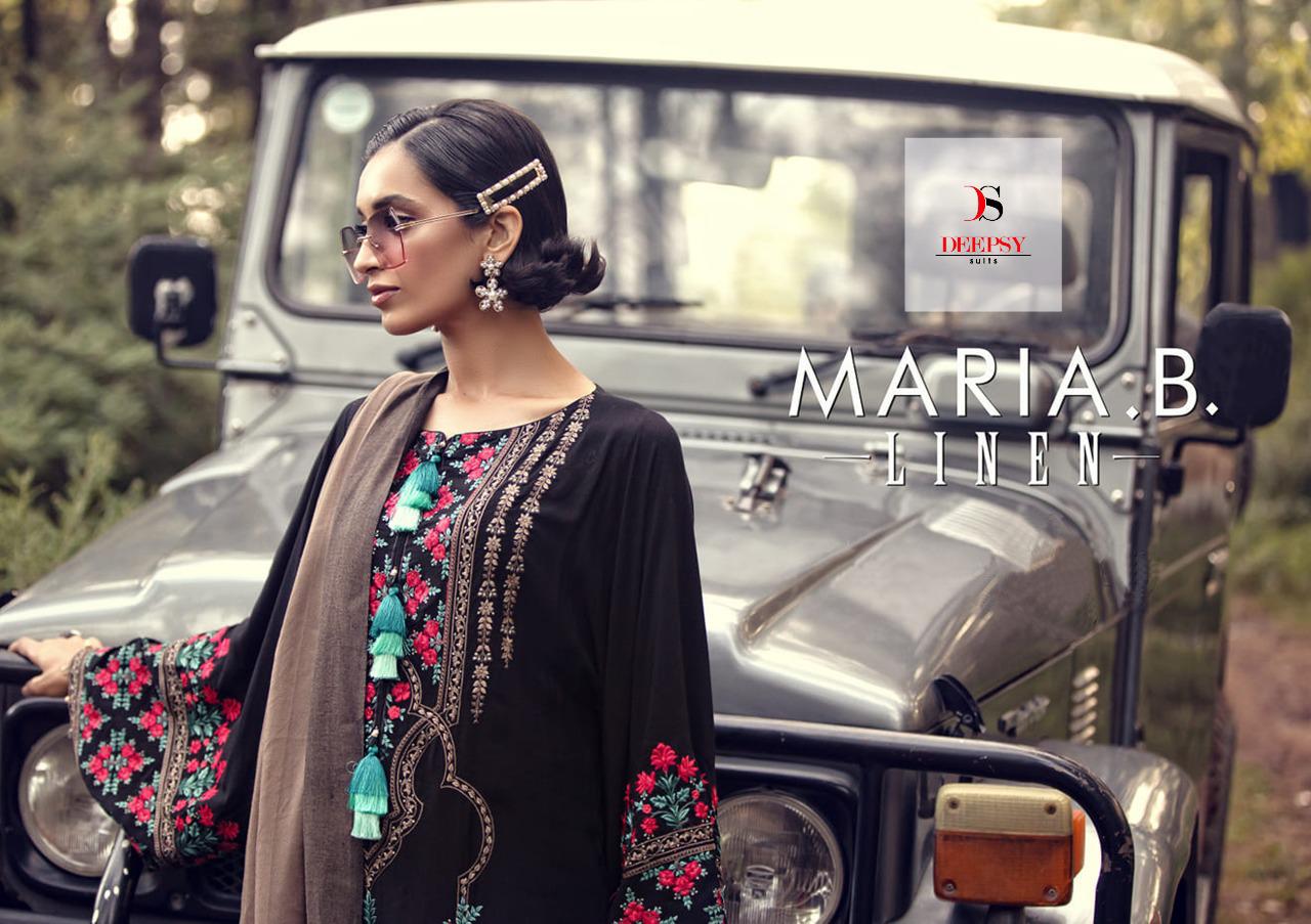 Deepsy suit Maria b linen stunning look beautifully designed Salwar suits