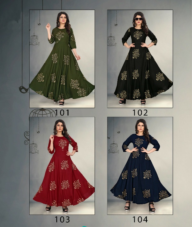 Gallberry foil tree classy catchy look trendy fits Gowns in attractive prices