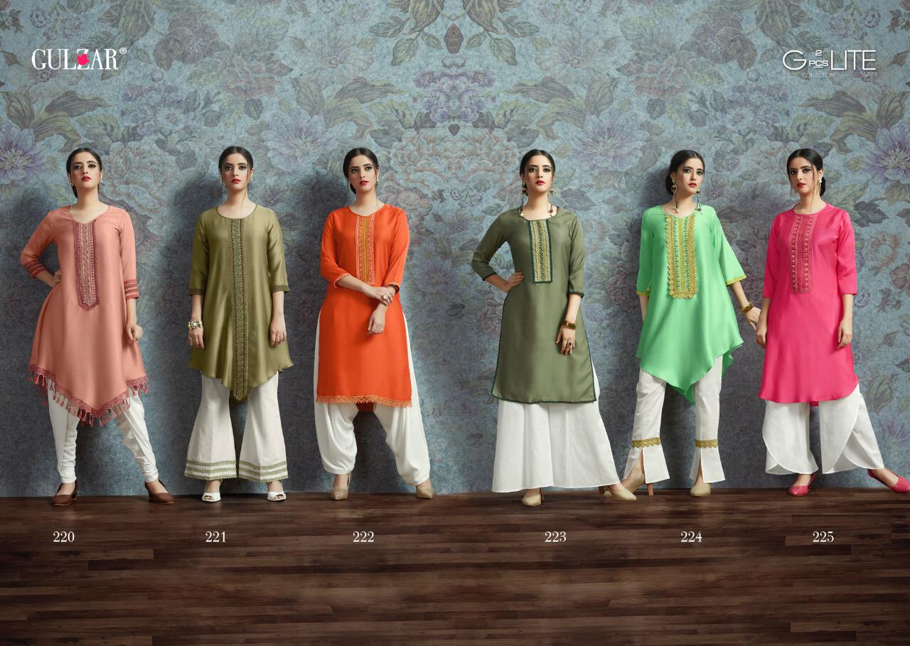 Gulzar g-Lite attractive look beautifully designed Salwar suits