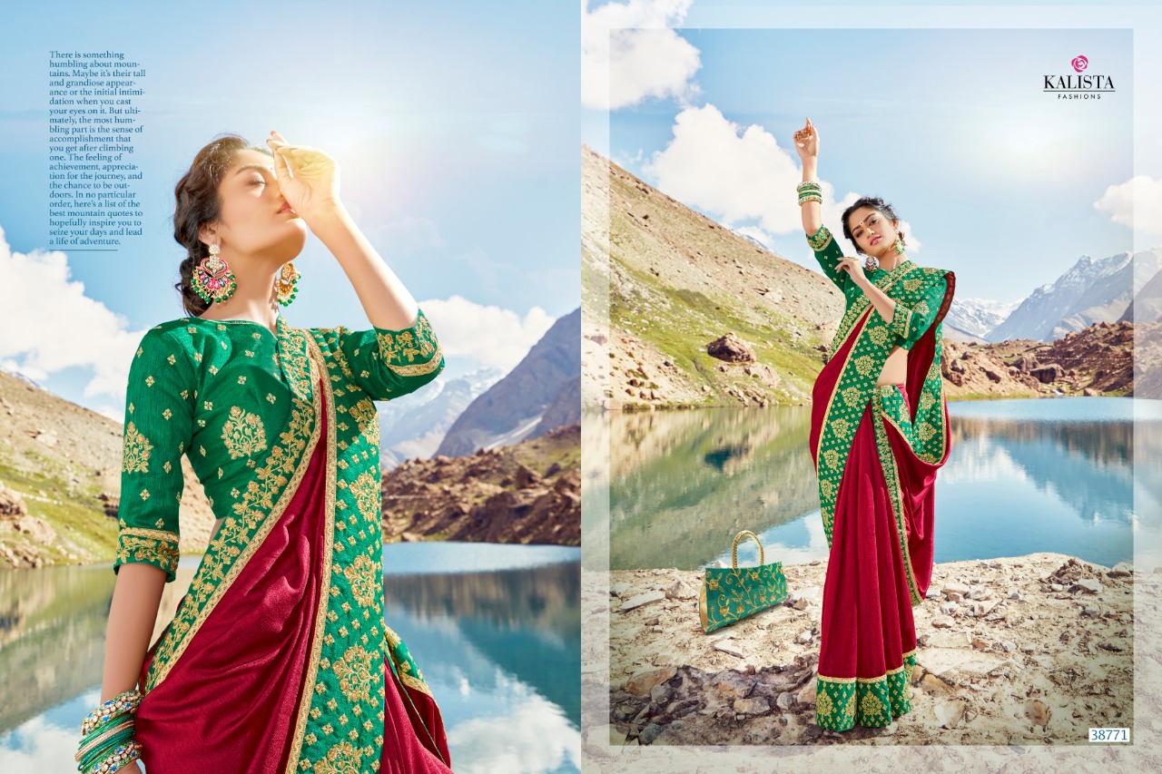 Kalista Fashions heritage innovative style beautifully designed Sarees