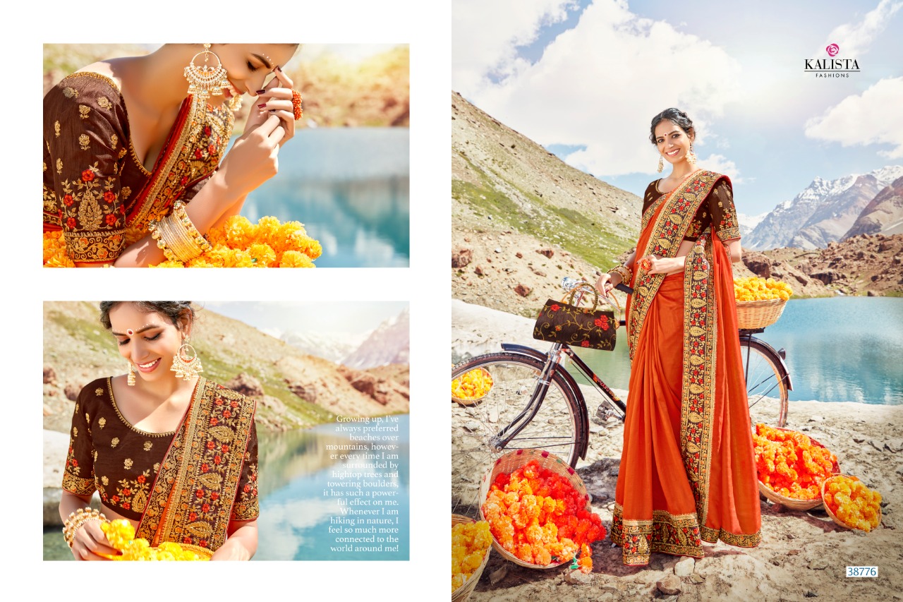 Kalista Fashions heritage innovative style beautifully designed Sarees