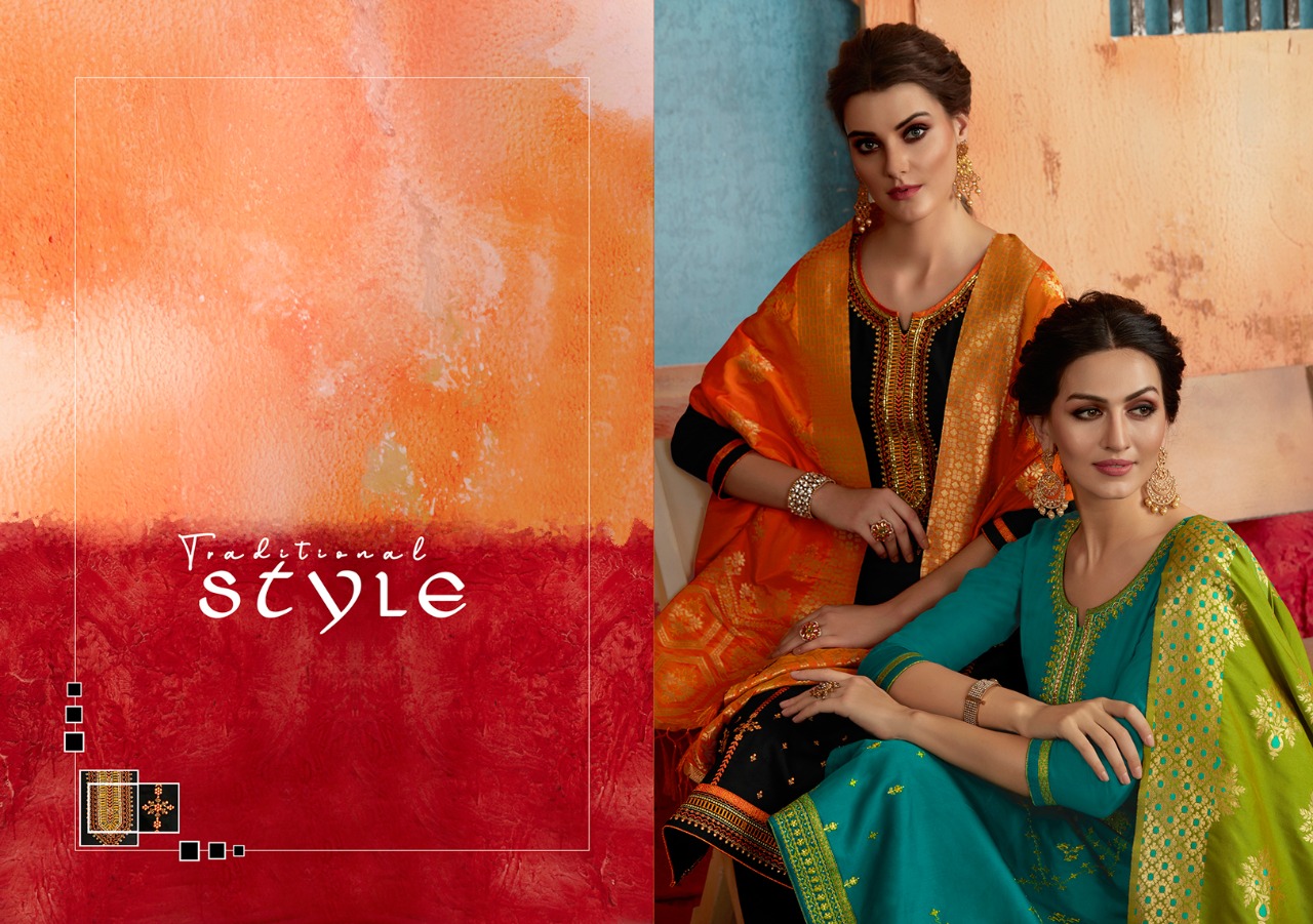 Kessi virasat Vol-5 Attractive look Stylish designed Salwar suits