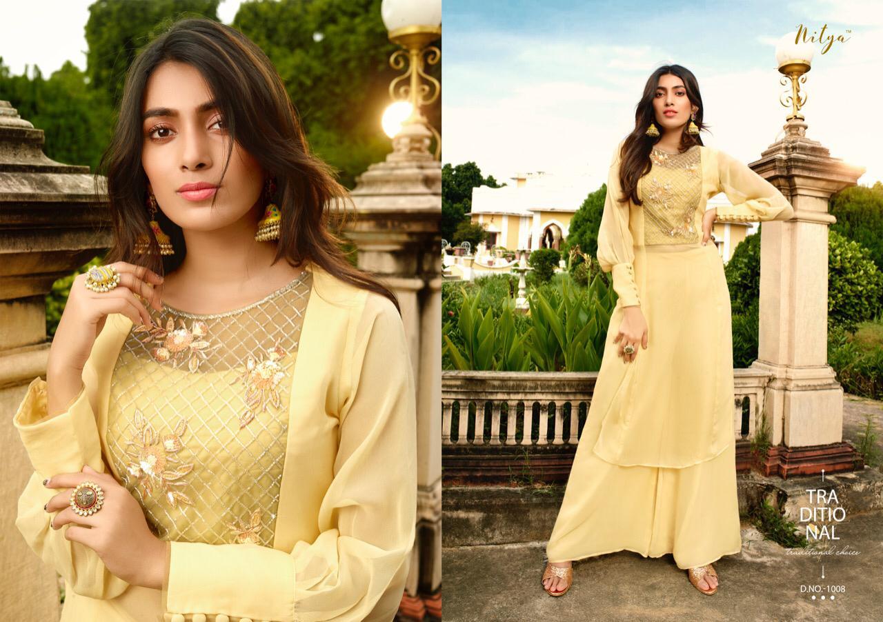 Lt nitya vol 42nx long flair Gowns party wear collection at wholesale rate