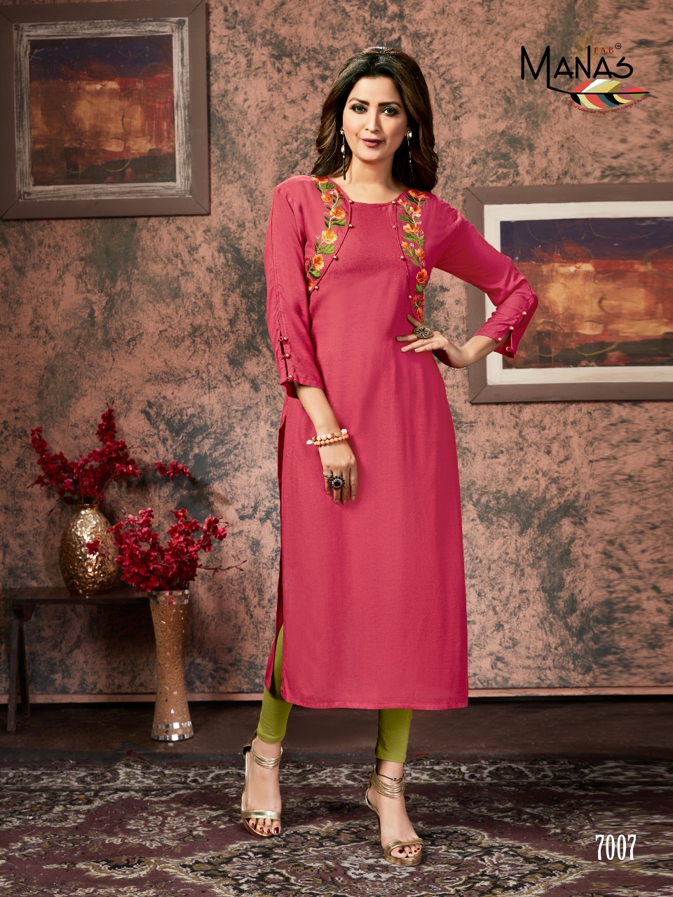 Manas sakhi attractive look Beautifully Designed trendy fits Kurties