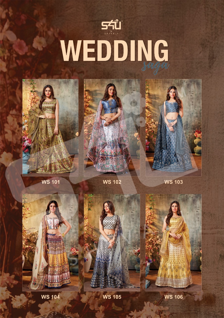 S4U by shivali wedding saga beautiful top and lehanga wedding wear collection