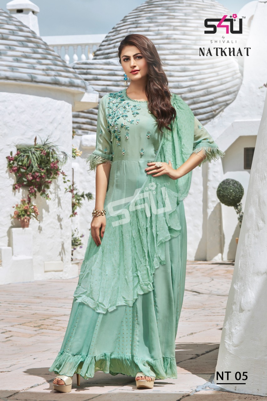 S4U natkhat Stunning look beautifully designed wedding outfit Gowns