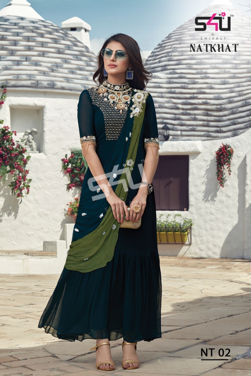 S4U natkhat Stunning look beautifully designed wedding outfit Gowns