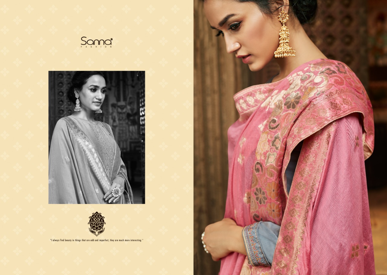 Sanna banarshi stylish and beautifully designed Salwar suits in wholesale