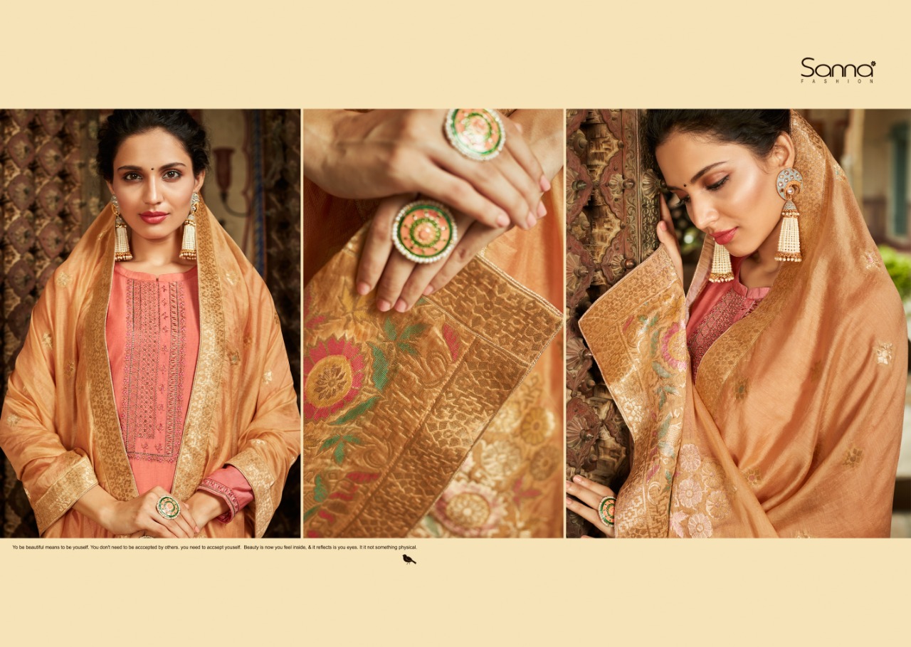 Sanna banarshi stylish and beautifully designed Salwar suits in wholesale
