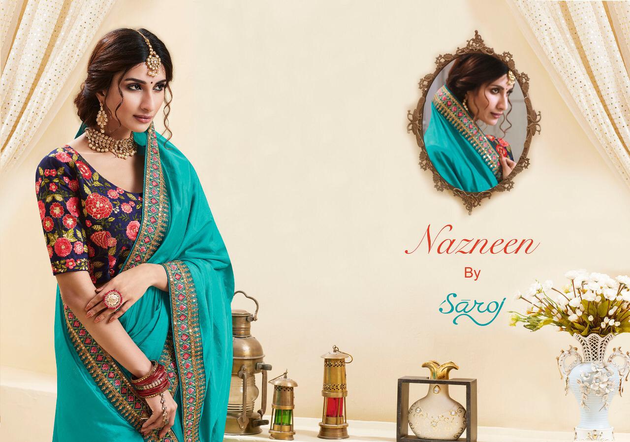 Saroj nazneen stylish look Beautifully Designed border sarees