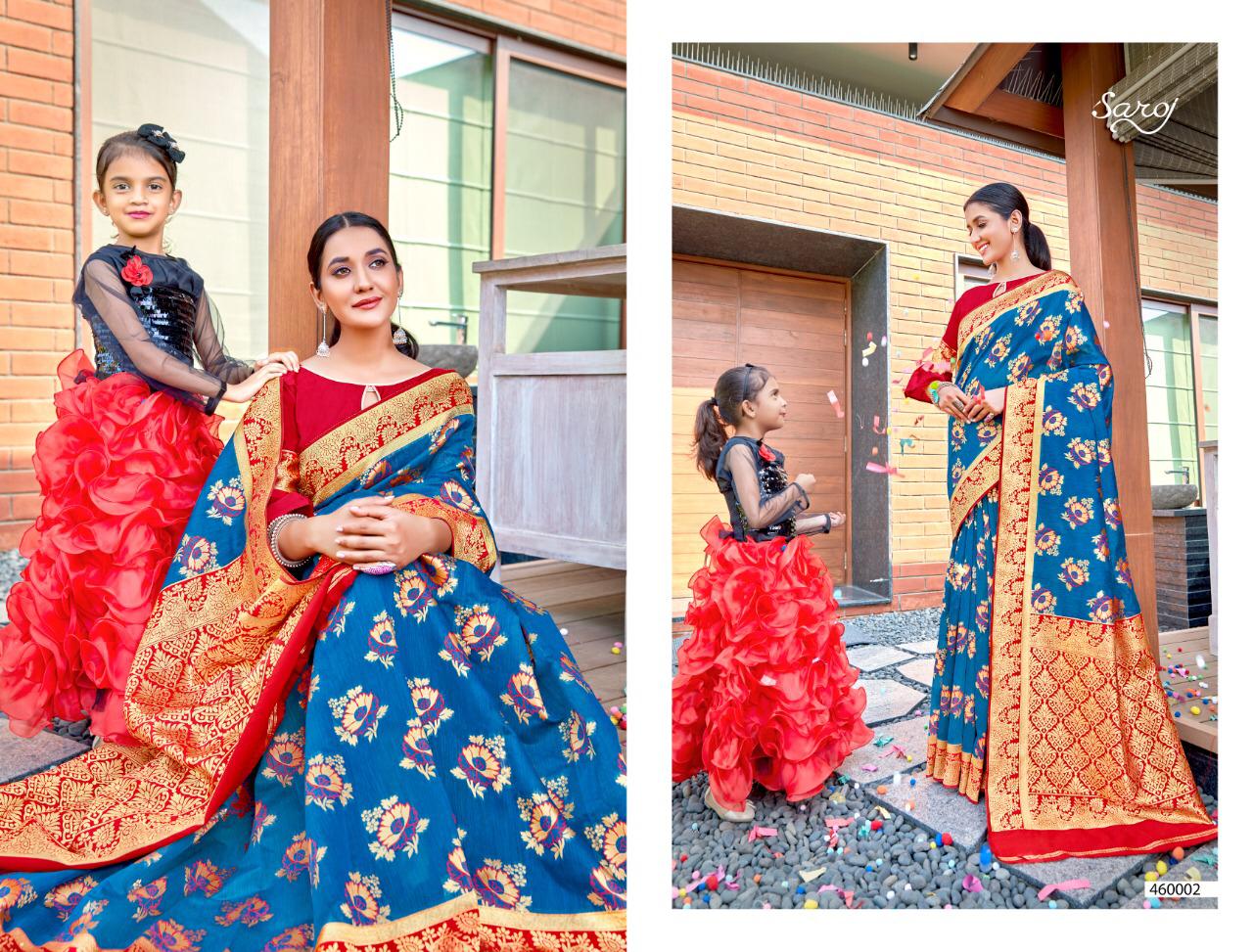 Saroj rajkanya astonishing style beautifully designed Sarees