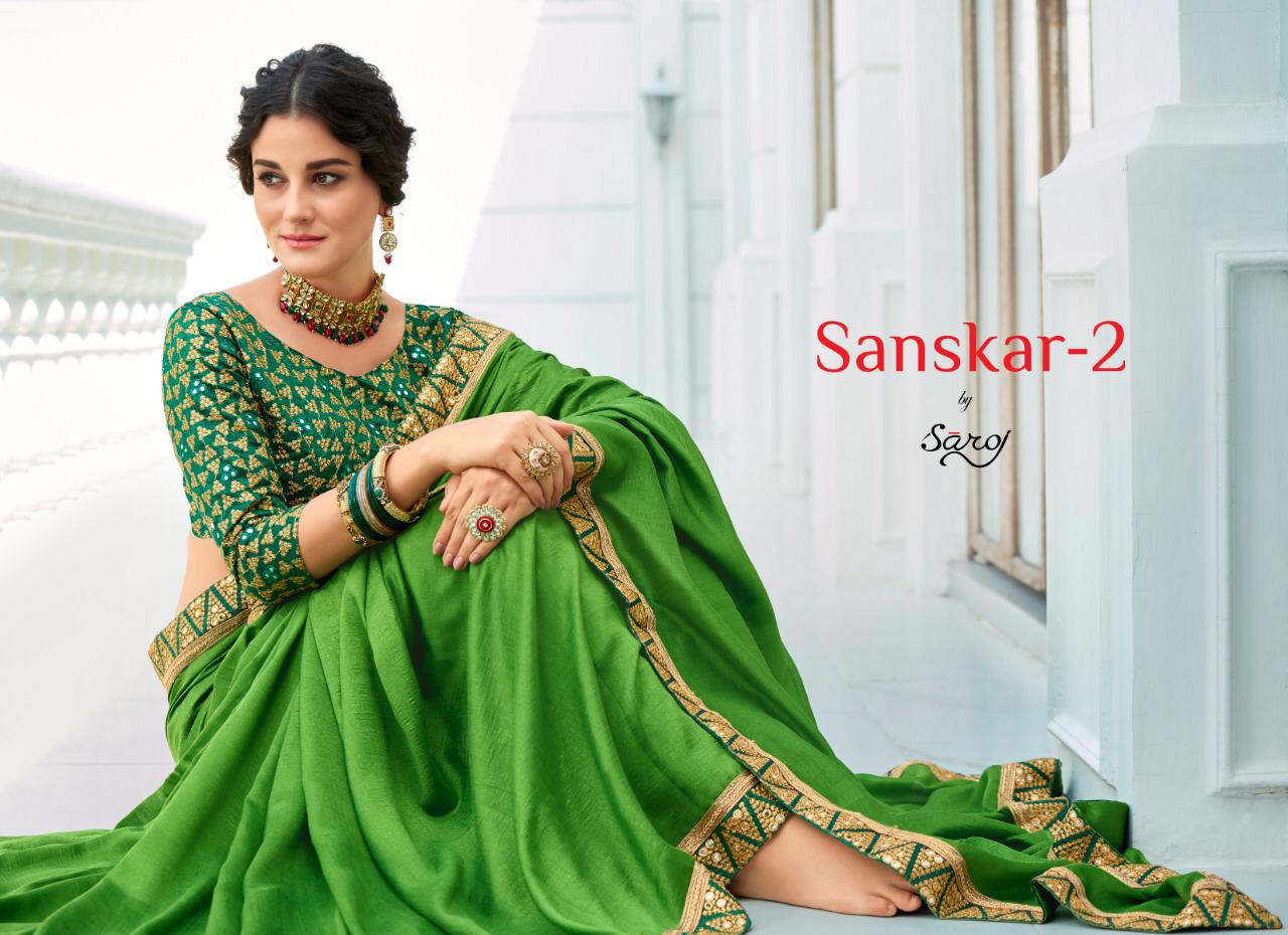 Saroj sanskar vol-2 stunning look beautifully designed Sarees