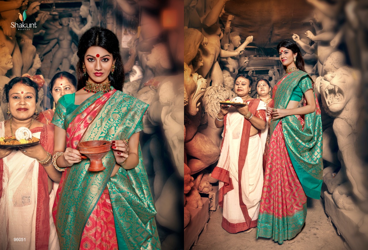 Shakunt weaves raadhya beautifully designed traditional style sarees
