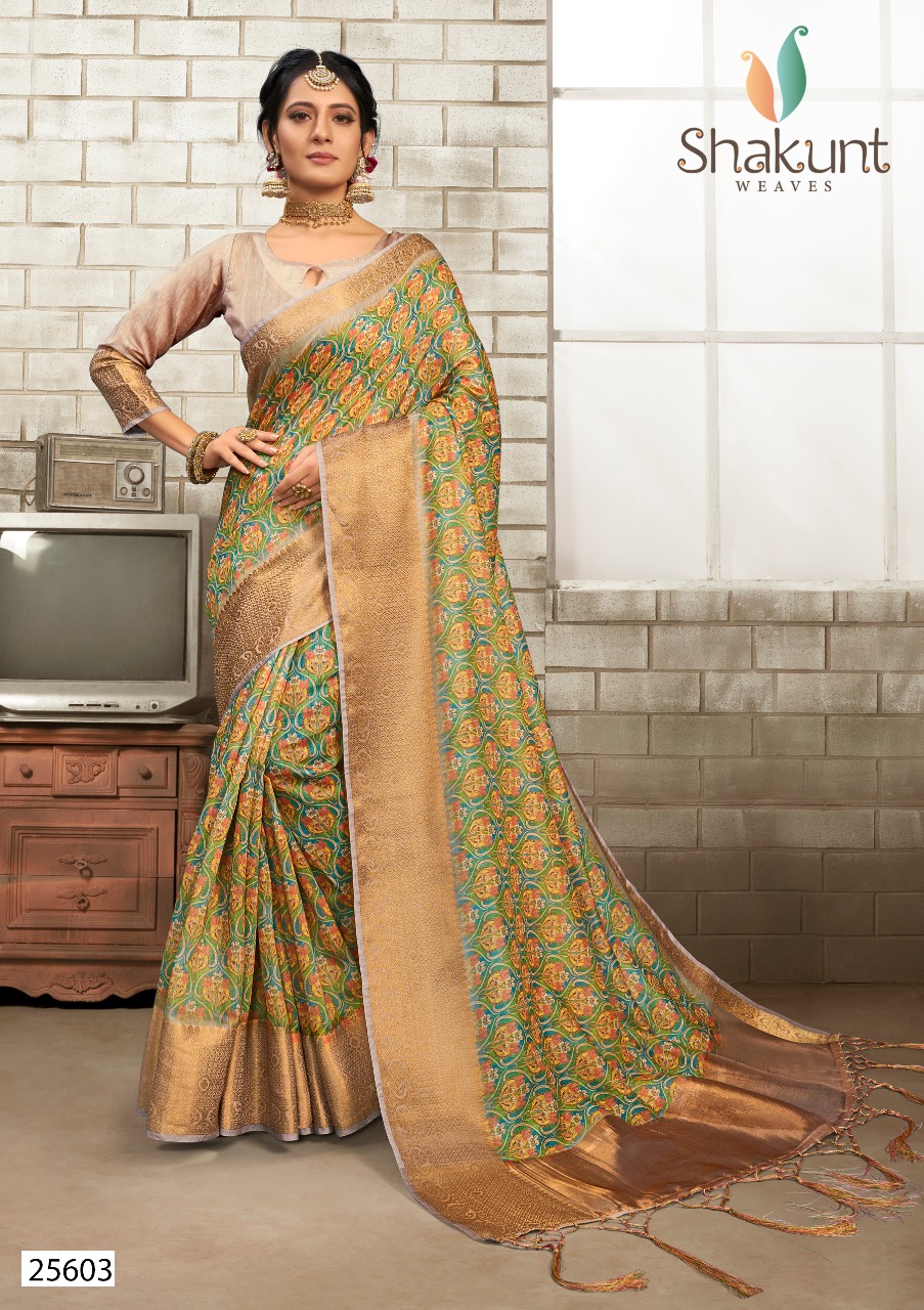 Shakunt weaves Venus stylish look beautiful sarees