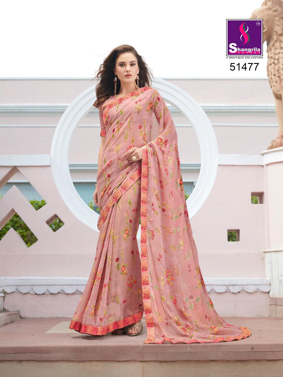 Shangrila fortune vol-2 beautiful collection of sarees in factory rates