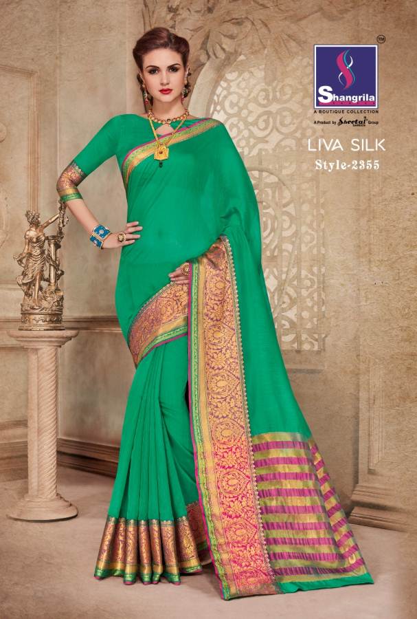 Shangrila liva silk innovative style beautifully designed Sarees in attractive prices