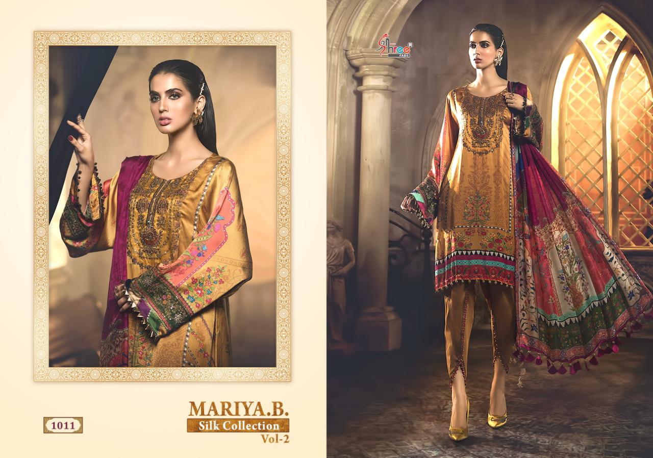 Shree Fab Maria b Silk collection vol-2 stylish classy trendy look Salwar suits