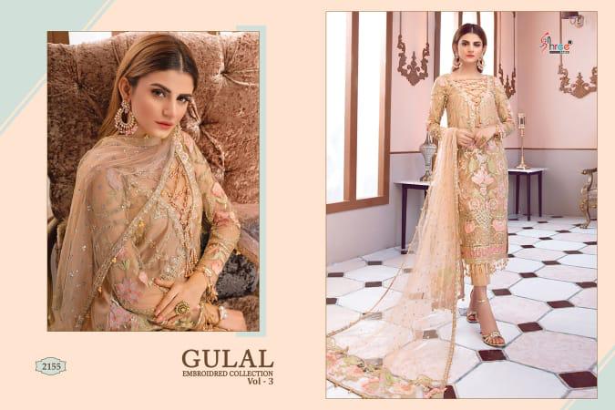 Shree fabs gulal Embrodered collection vol 3 pakistani dress Material collection