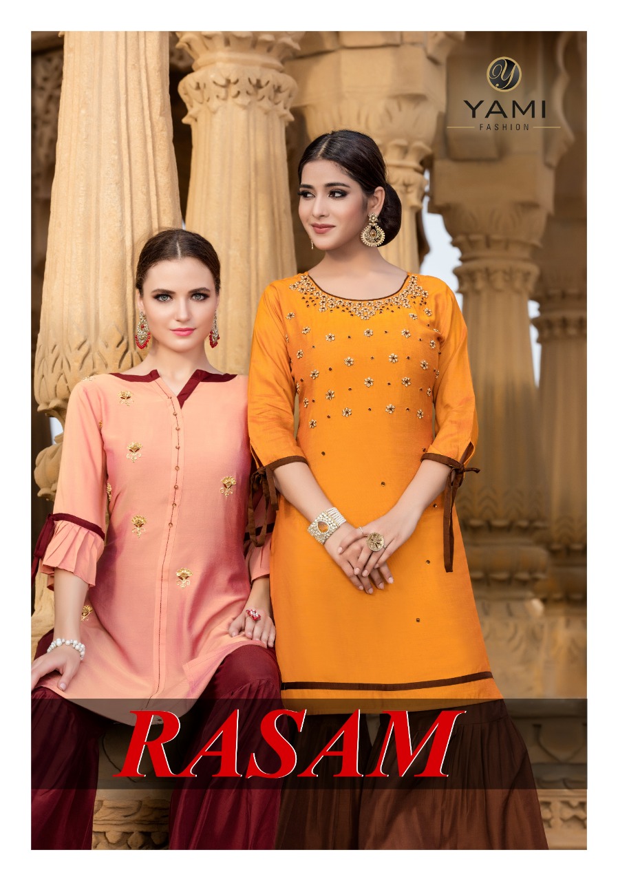 Yami Fashion rasam classic trendy look beautiful Kurties in wholesale