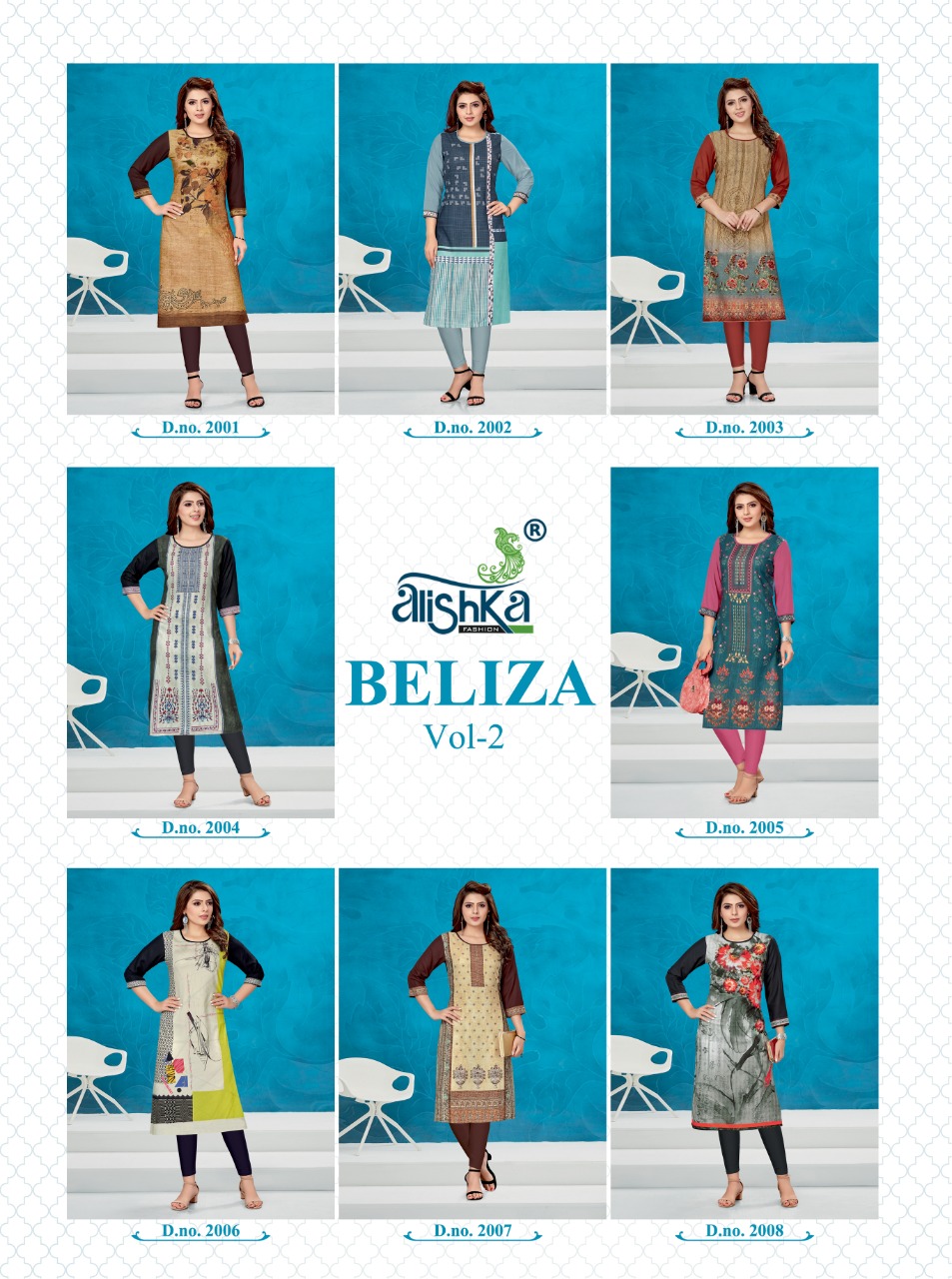 Alishka fashion beliza vol-2 stunning look beautifully designed Kurties