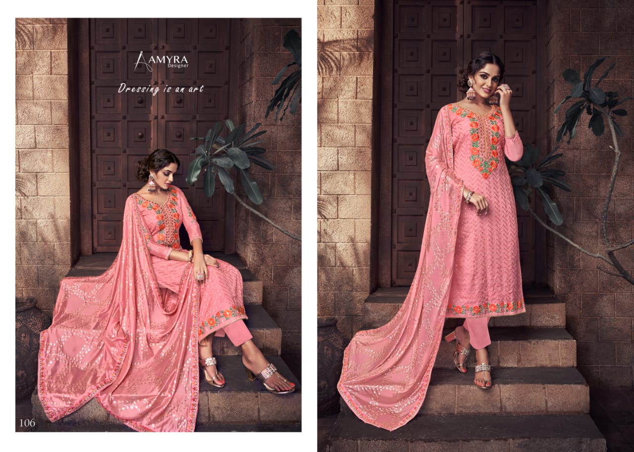 Amrya Designer nazrana vol-2 stunning look beautifully designed Salwar suits