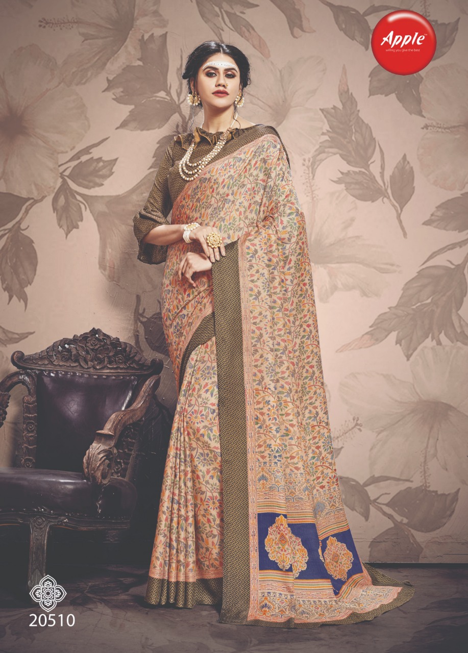 Apple kashmiri vol-10 innovative style attractive look Sarees in factory rates