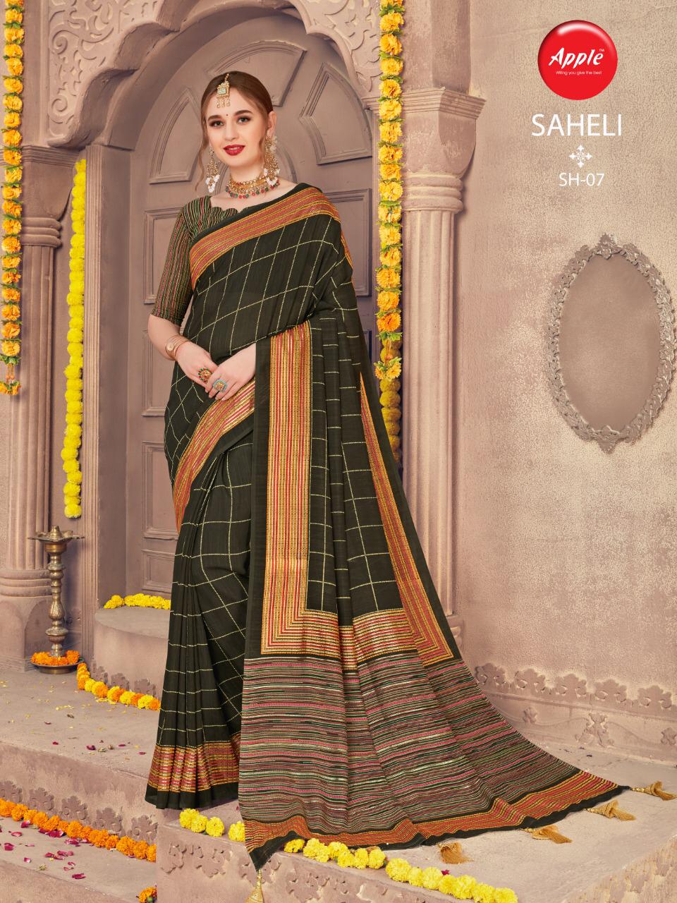 Apple saheli vol-1 innovative style beautifully designed Colorfull Sarees