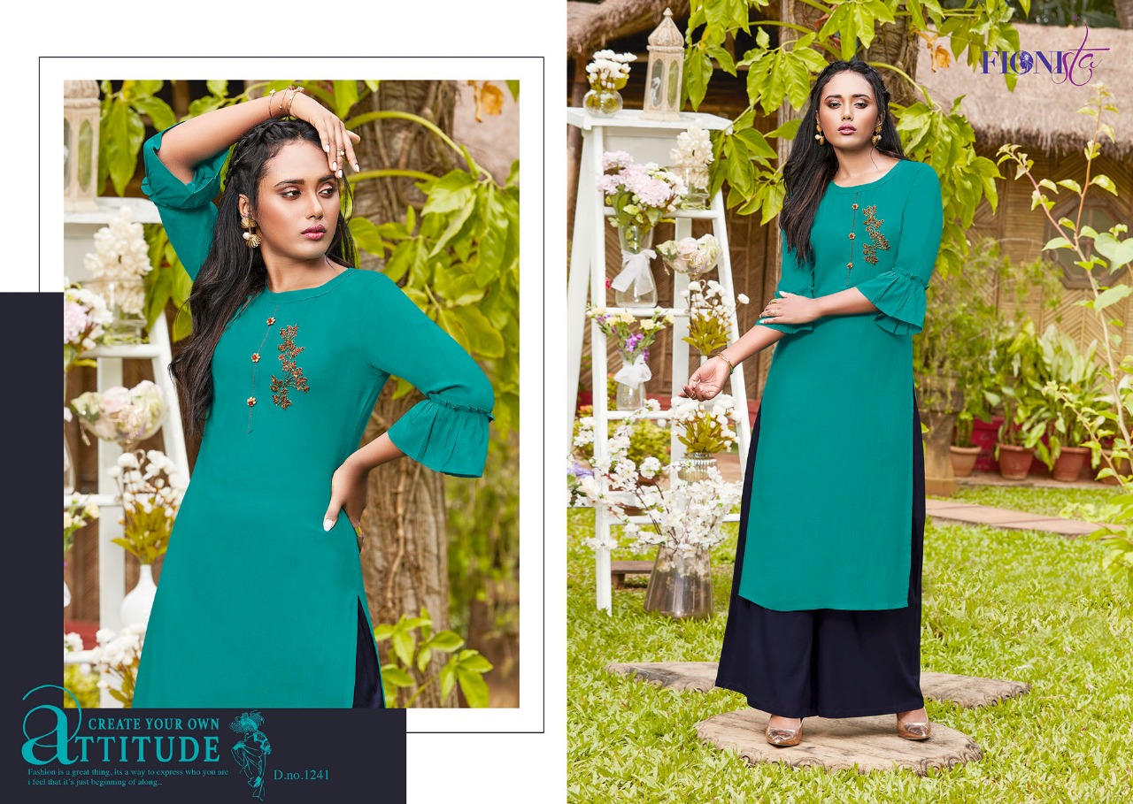 Fionista mantra vol-1 classy catchy look Kurties in wholesale