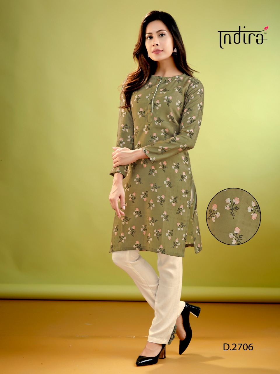 Indira Sharad classy catchy look Kurties in wholesale