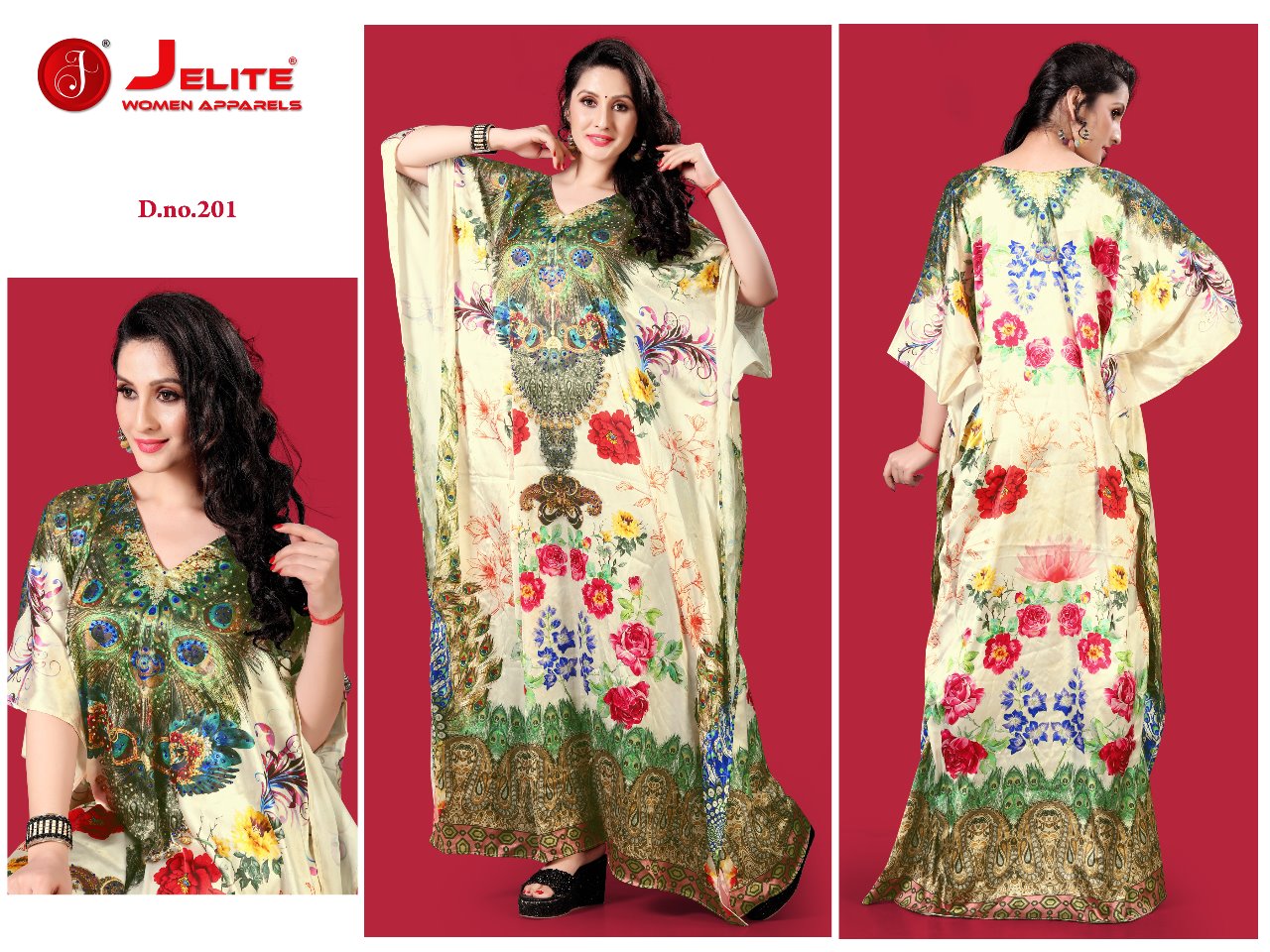 Jelite Kaftans gown nighty classic trendy look Gowns