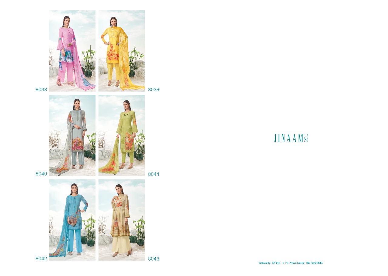 Jinaam Evana attractive look beautifully designed Salwar suits