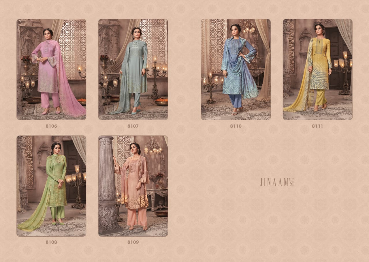 Jinaam shibori Astonishing Style beautifull Designed Salwar suits