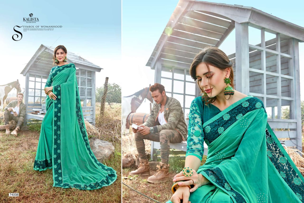 Kalista Fashions polo innovative and attractive look Sarees