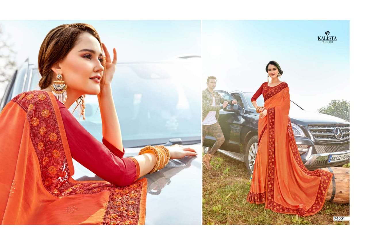 Kalista Fashions polo innovative and attractive look Sarees