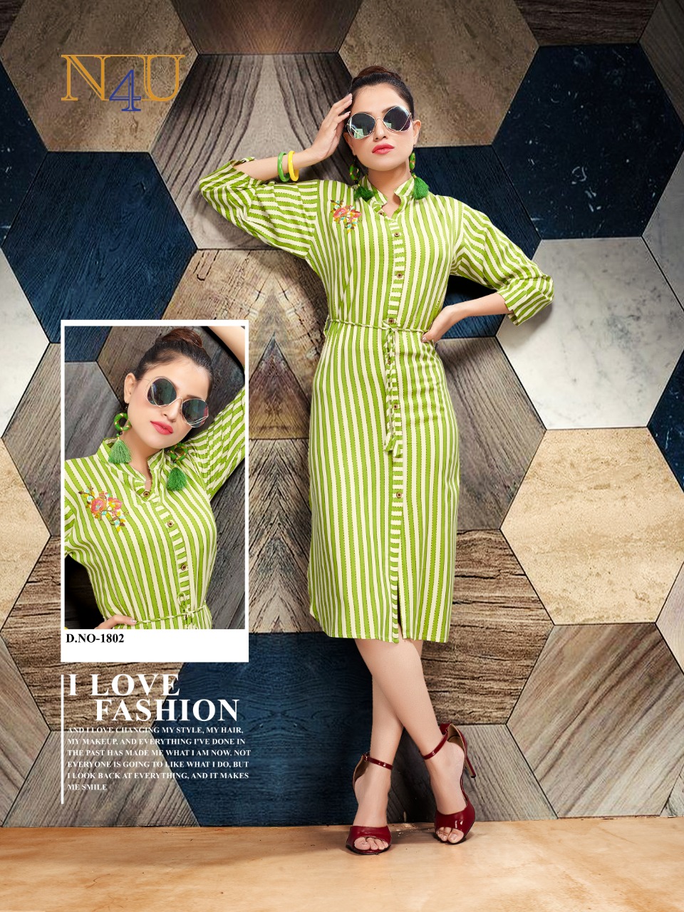 Neha Fashion nupur elagant look Stylish designed Trendy fits Kurties