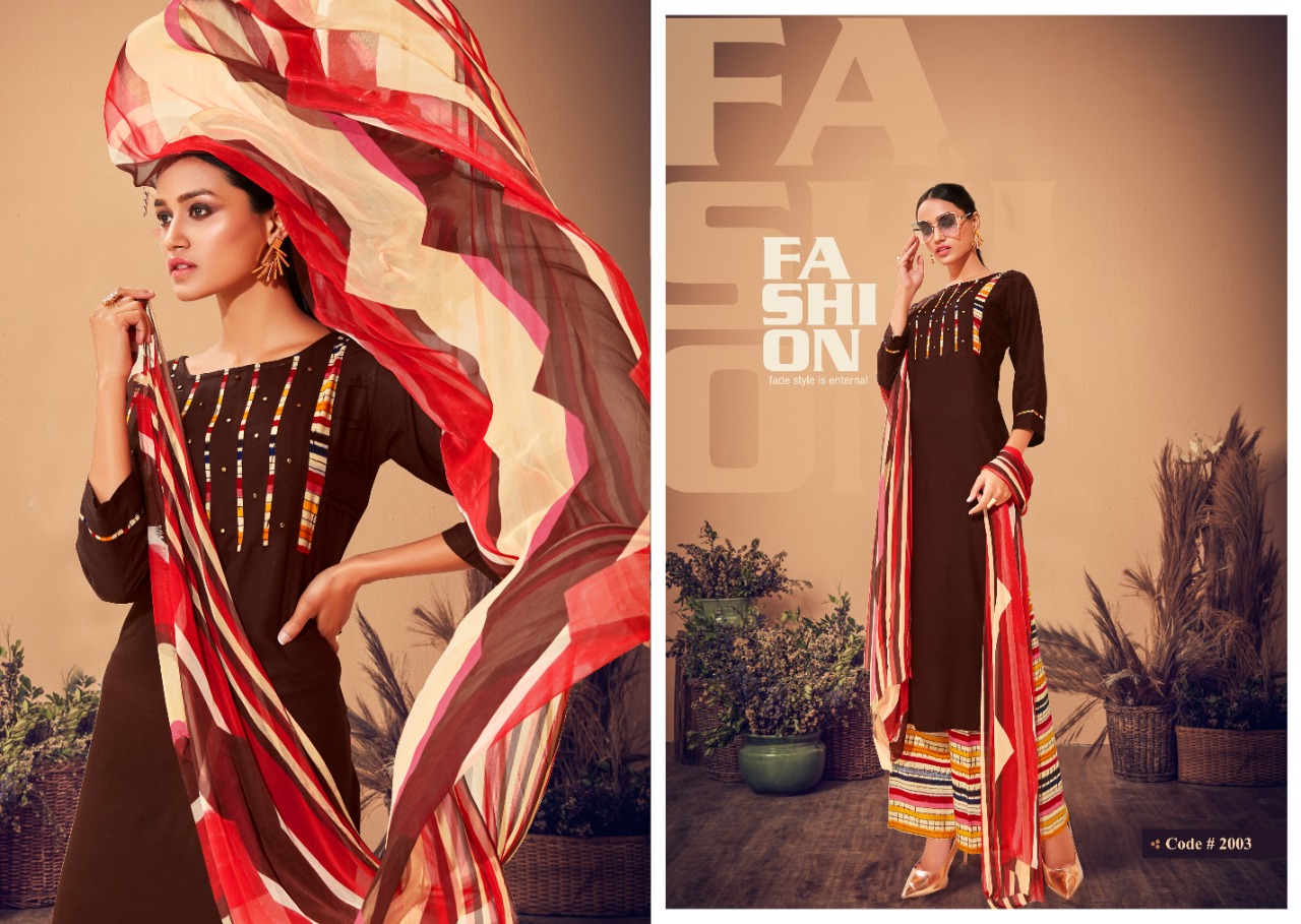Radhika fashion ruhani stunning look beautifully designed Kurties