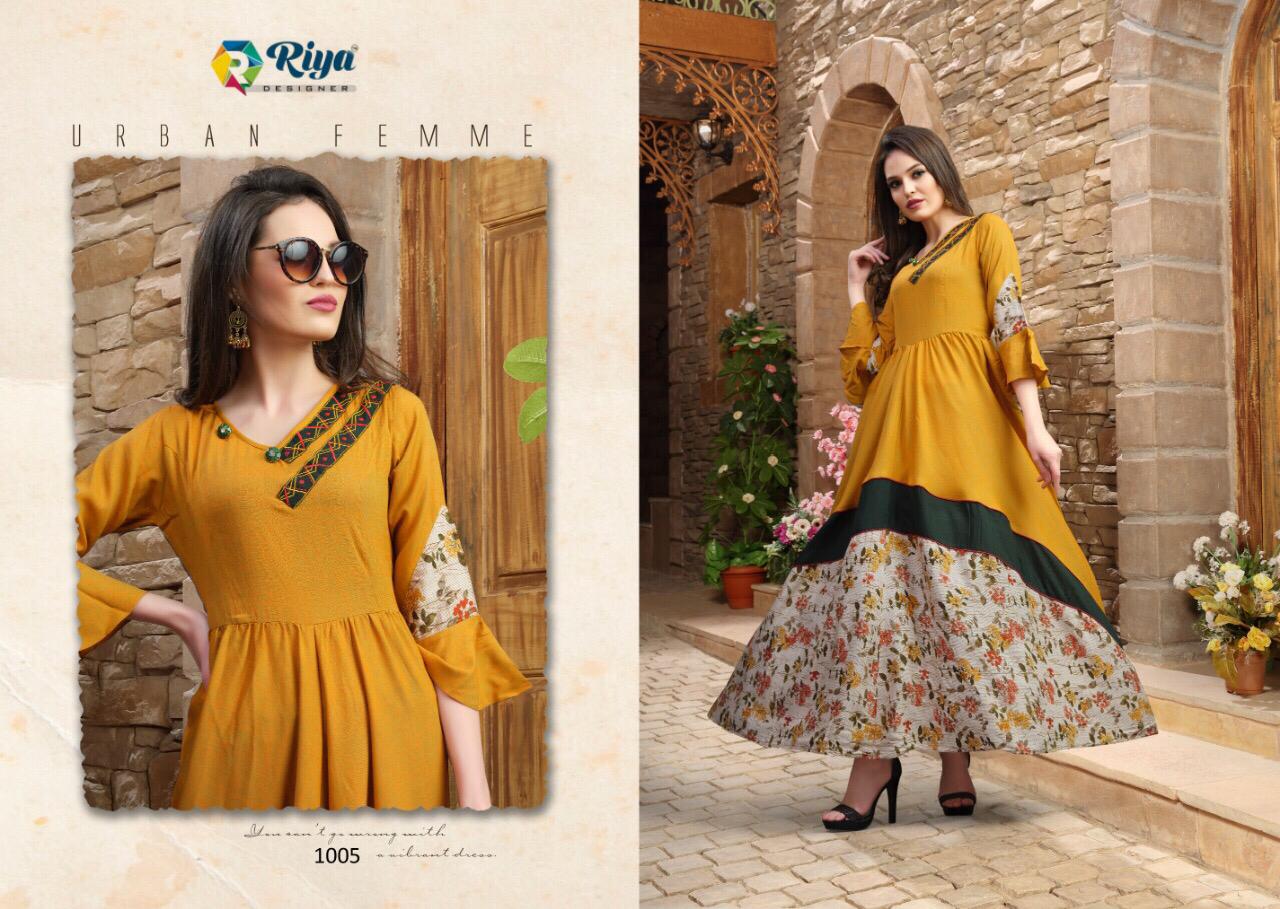 Riya Designer kastur astonishing style attractive look trendy fits Kurties