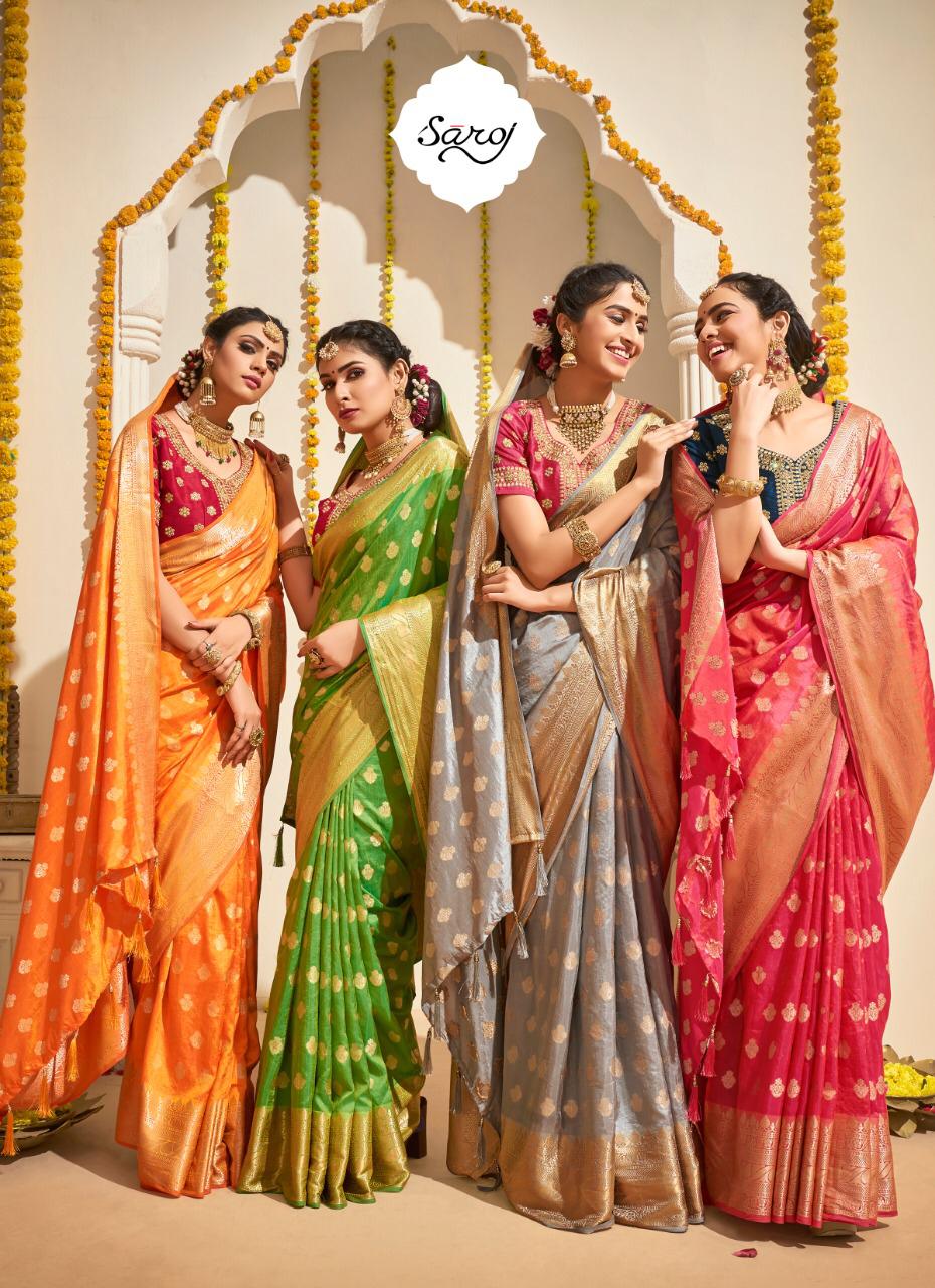 Saroj anokhi attractive look Stylishly Designed classic sarees