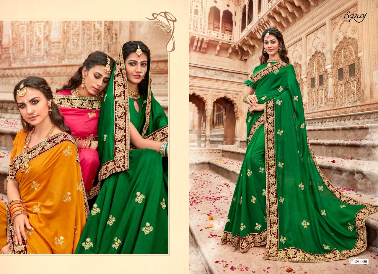 Saroj karuna fashionable collection of Designed sarees