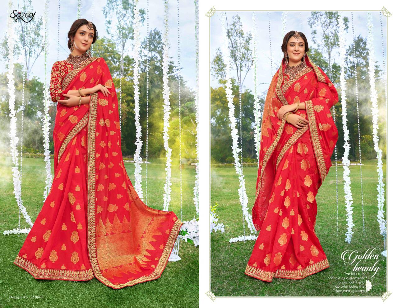 Saroj maheera astonishing style attractive look Sarees