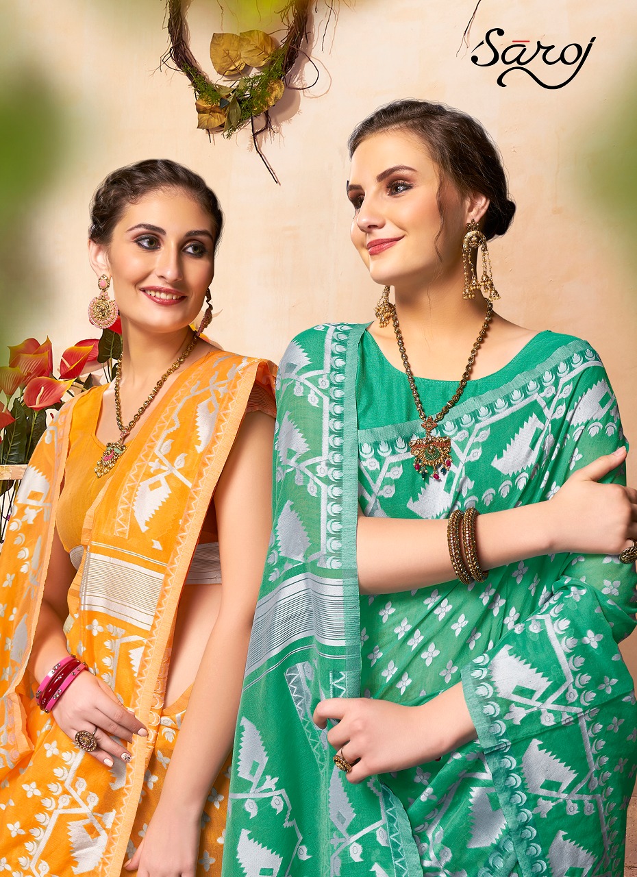 Saroj Meenakkshi beautifull look colorful sarees in wholesale prices