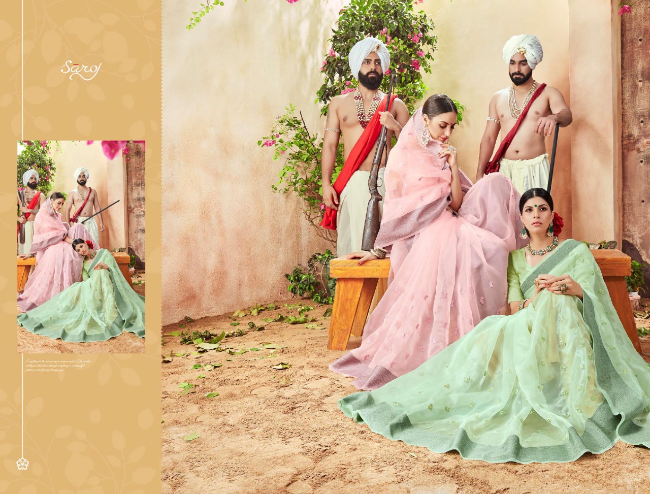 Saroj sharmili innovative style beautifully designed colorful collection of sarees in factory rates